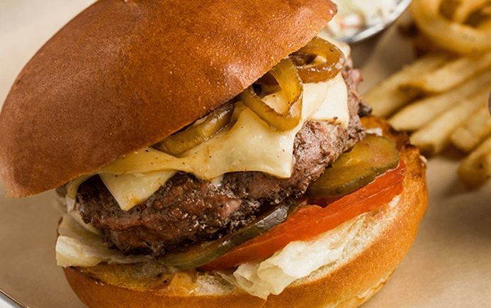 Photo of 'The Original North Miami Burger' meal.