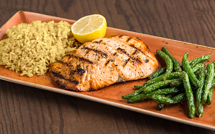 Photo of 'Grilled Salmon 8oz.' meal.