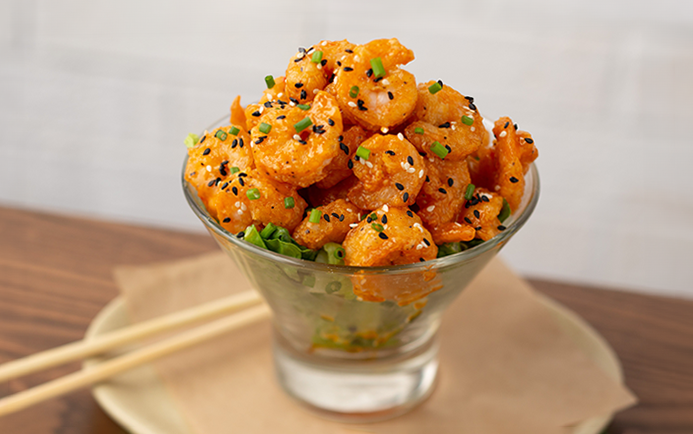Photo of 'Kickin’ Shrimp' meal.