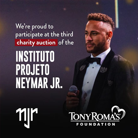 Instituto Projeto Neymar Jr. becomes the first Beneficiary of the Tony Roma’s Foundation